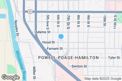 Map image of the property - 611 Hood St