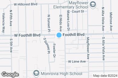 Map image of the property - Foothill Terrace