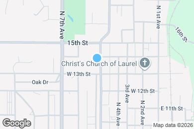 Map image of the property - 1320 N 5th Ave