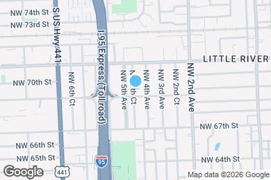Map image of the property - 6915 NW 4th Ct