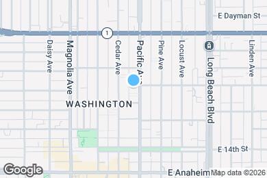 Map image of the property - 1585 Pacific Ave