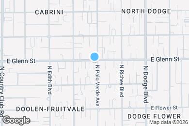 Map image of the property - 3460 E Glenn St