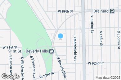 Map image of the property - 1717 W 90th Pl