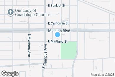 Map image of the property - 924 S Taylor Ave