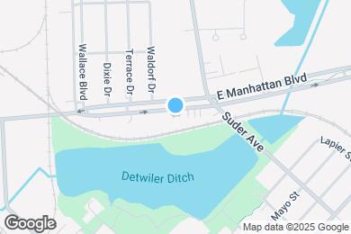 Map image of the property - 3408 E Manhattan Blvd