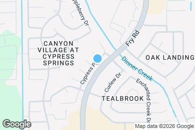 Map image of the property - 7318 Cypress Prairie Dr