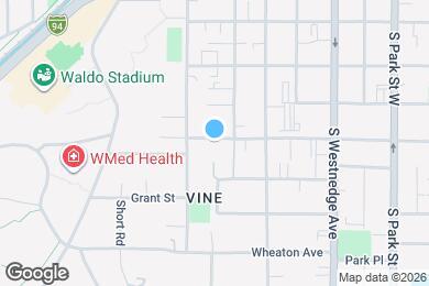 Map image of the property - 817 W Vine St