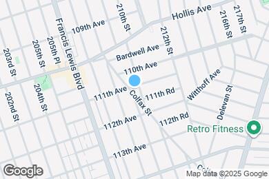 Map image of the property - 209-04 111th Ave