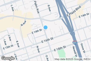 Map image of the property - 1411 Palm Ave