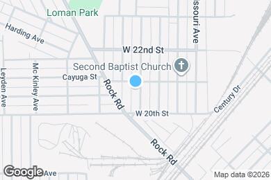 Map image of the property - 2029 Bryan Ave