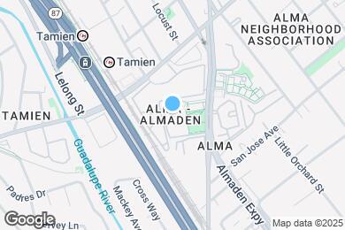 Map image of the property - Almaden Family Apartments