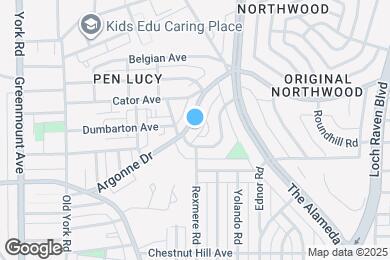 Map image of the property - 915 Argonne Dr