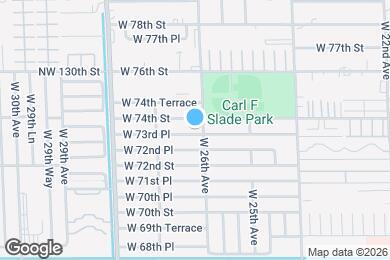Map image of the property - 2615 W 73rd Pl