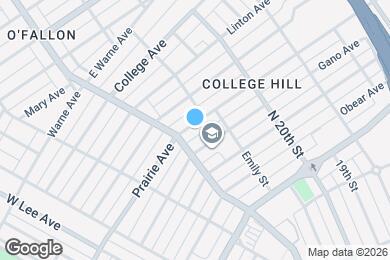 Map image of the property - 2130 E Prairie Ave