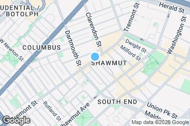 Map image of the property - 580 Tremont St
