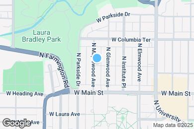 Map image of the property - 1110 N Maplewood Ave
