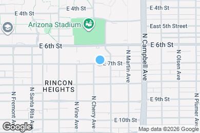 Map image of the property - 1616 E 7th St