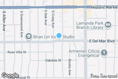 Map image of the property - 2175 E Del Mar Blvd