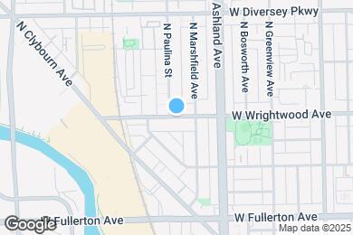 Map image of the property - 1657 W Wrightwood Ave
