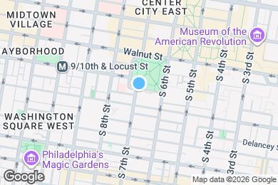 Map image of the property - 604 S Washington Square