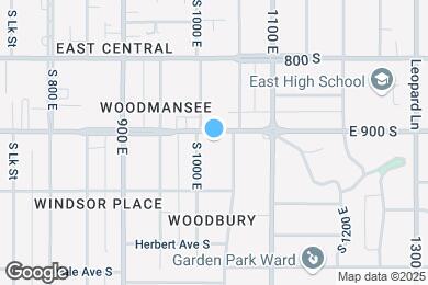 Map image of the property - 1016 E 900 S