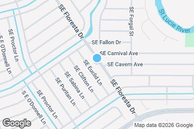 Map image of the property - 1032 SE Floresta Dr