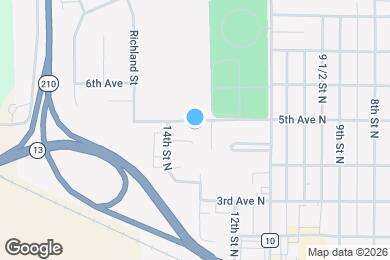 Map image of the property - 1308 4th Ave N