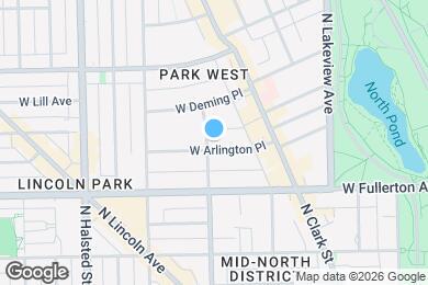 Map image of the property - 564 W Arlington Pl
