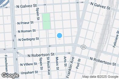 Map image of the property - 2454 N Derbigny St