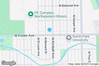 Map image of the property - 3412 W Foster Ave