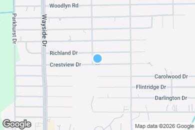 Map image of the property - 8104 Crestview Dr
