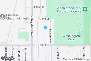 Map image of the property - 3101 N Temple Ave