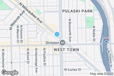 Map image of the property - 1240 N Milwaukee Ave