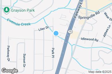 Map image of the property - 1001 Park Pl