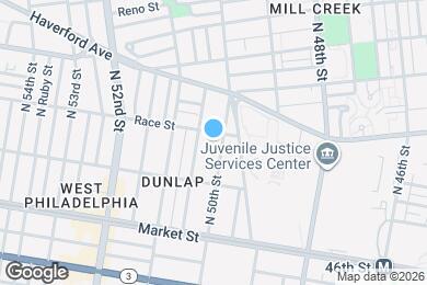 Map image of the property - 136 N 50th St