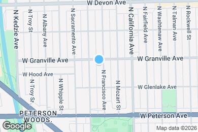 Map image of the property - 6148 N Francisco Ave