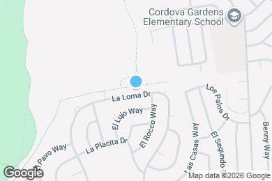 Map image of the property - 2365 La Loma Dr