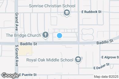 Map image of the property - 1167 E Badillo St