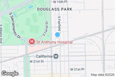 Map image of the property - 1840-1850 S Fairfield Ave