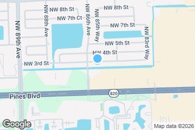 Map image of the property - 8570 NW 3rd St