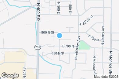 Map image of the property - 313 E 750 N