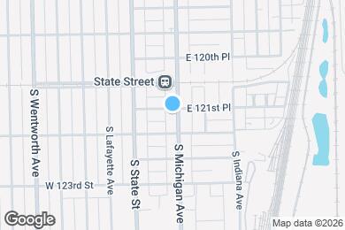 Map image of the property - 12132 S Michigan Ave