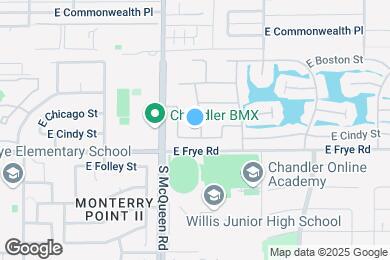 Map image of the property - 282 S Jesse St
