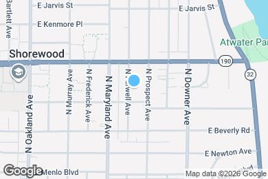 Map image of the property - 3916 N Farwell Ave