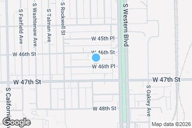 Map image of the property - 2452 W 46th Pl