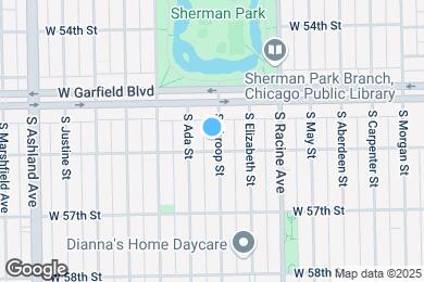 Map image of the property - 5534 S Throop St