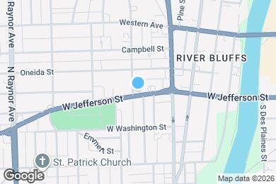 Map image of the property - 423 W Jefferson St
