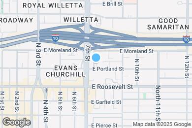 Map image of the property - Portland Apartments
