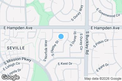 Map image of the property - 3604 S Olathe St
