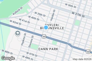 Map image of the property - 720 W 42nd St